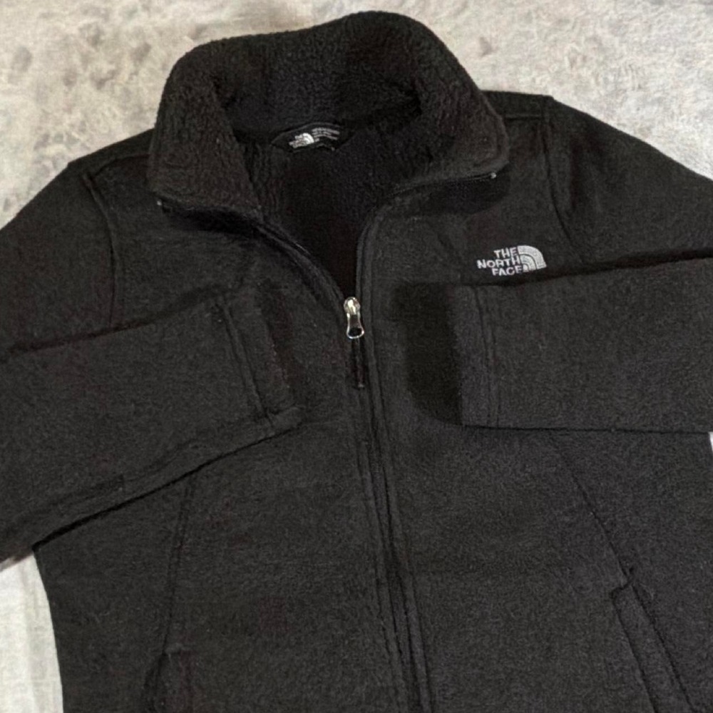 Y2K Vintage North Face Full Zip Fleece Jacket | Charcoal Gray | Medium